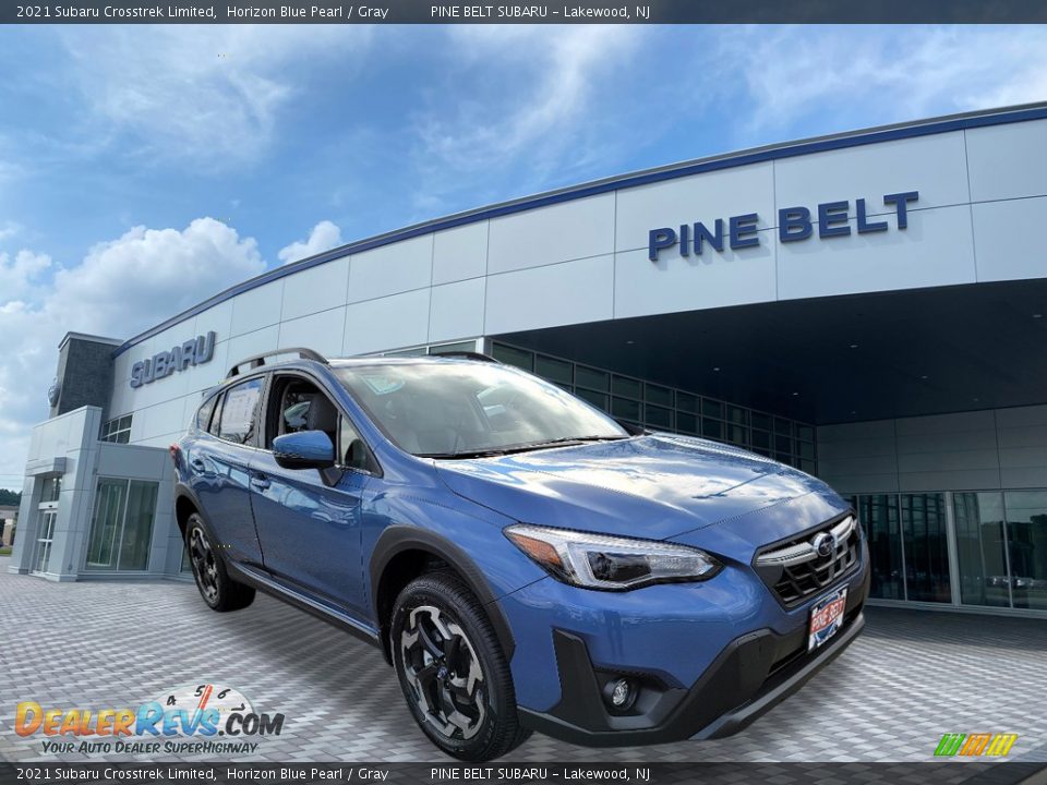 2021 Subaru Crosstrek Limited Horizon Blue Pearl / Gray Photo #1