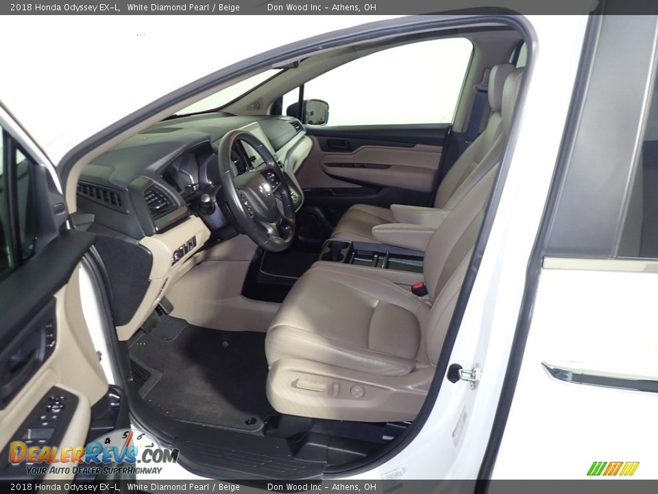 2018 Honda Odyssey EX-L White Diamond Pearl / Beige Photo #19