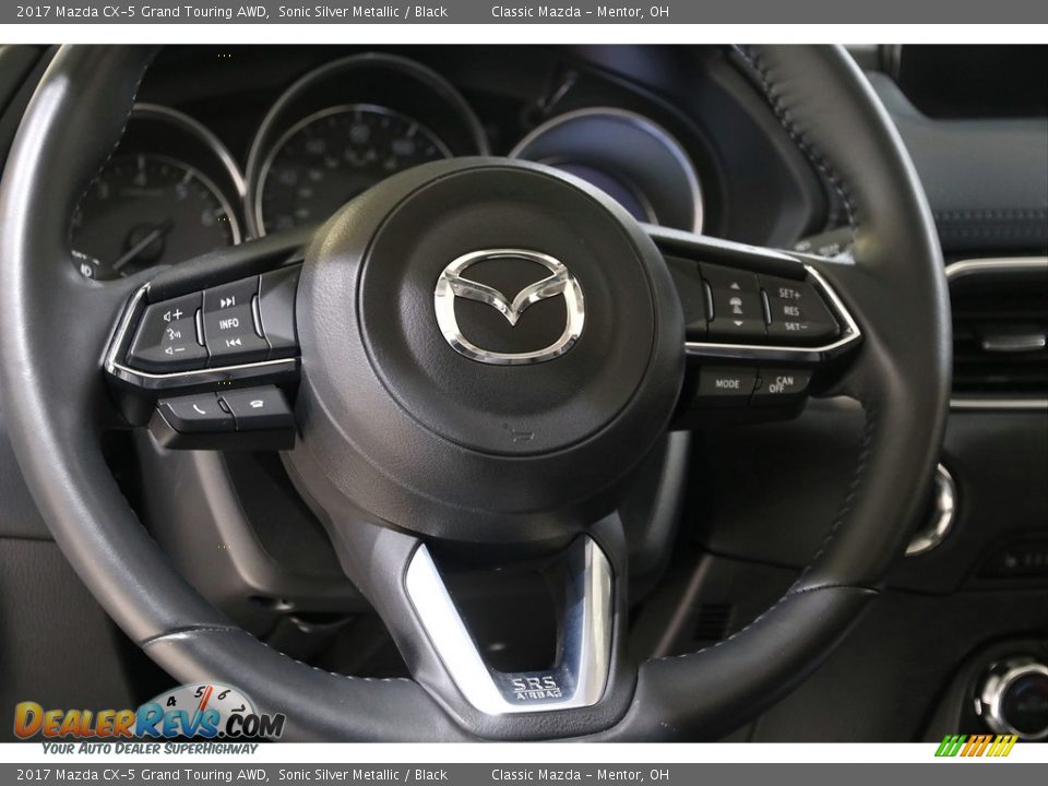 2017 Mazda CX-5 Grand Touring AWD Sonic Silver Metallic / Black Photo #7