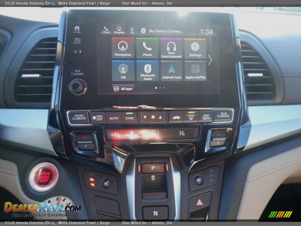 2018 Honda Odyssey EX-L White Diamond Pearl / Beige Photo #26