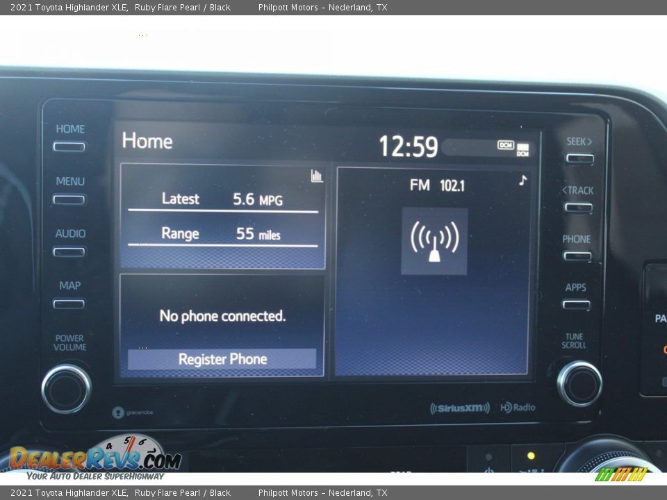 2021 Toyota Highlander XLE Ruby Flare Pearl / Black Photo #15