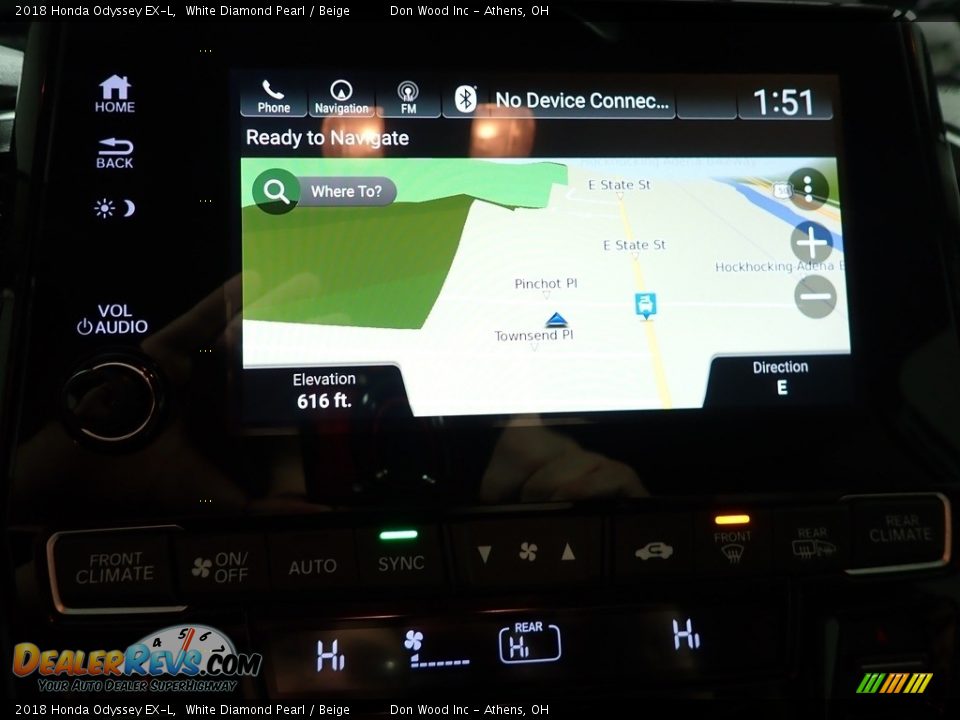 2018 Honda Odyssey EX-L White Diamond Pearl / Beige Photo #27