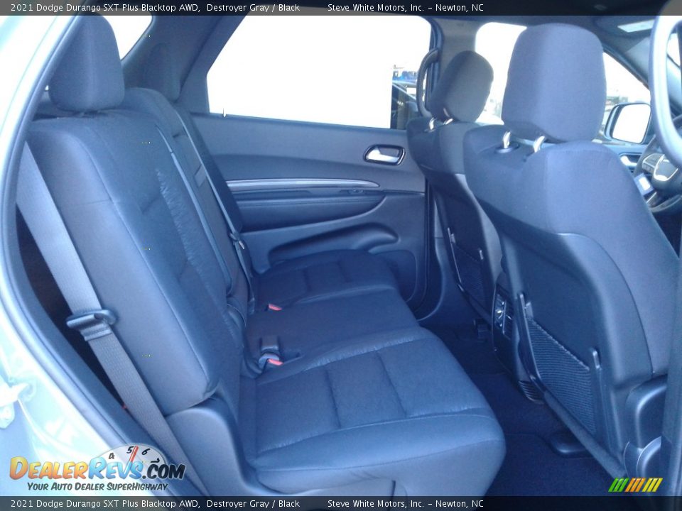 Rear Seat of 2021 Dodge Durango SXT Plus Blacktop AWD Photo #17