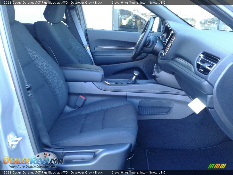 Front Seat of 2021 Dodge Durango SXT Plus Blacktop AWD Photo #18