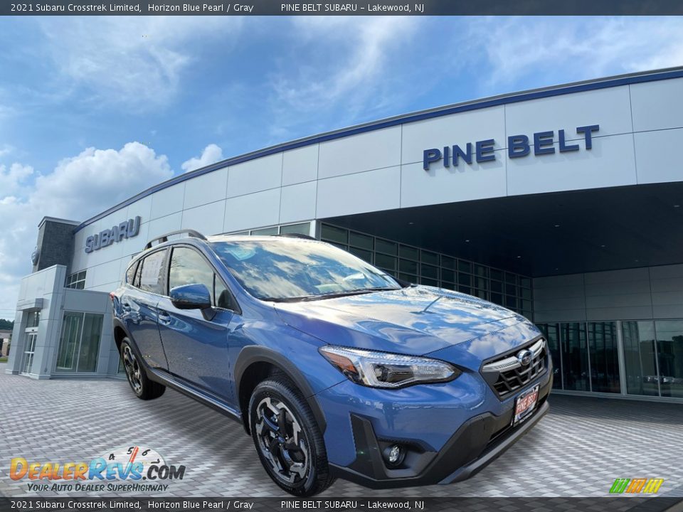 2021 Subaru Crosstrek Limited Horizon Blue Pearl / Gray Photo #1