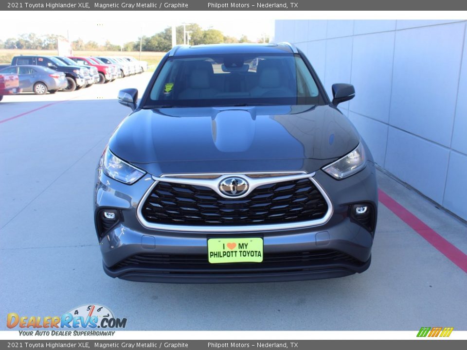 2021 Toyota Highlander XLE Magnetic Gray Metallic / Graphite Photo #3