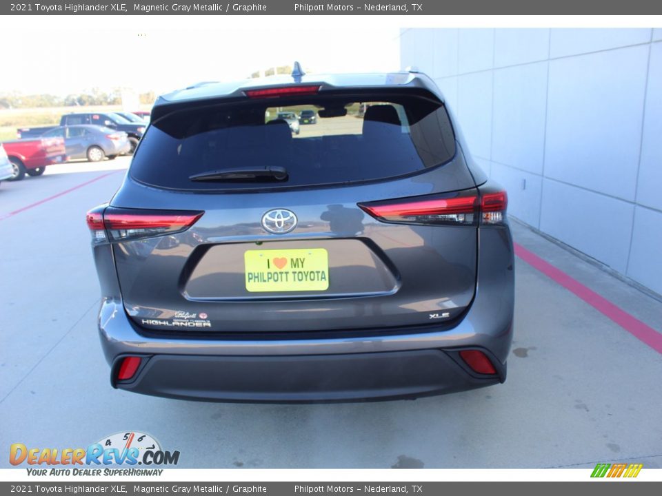 2021 Toyota Highlander XLE Magnetic Gray Metallic / Graphite Photo #7