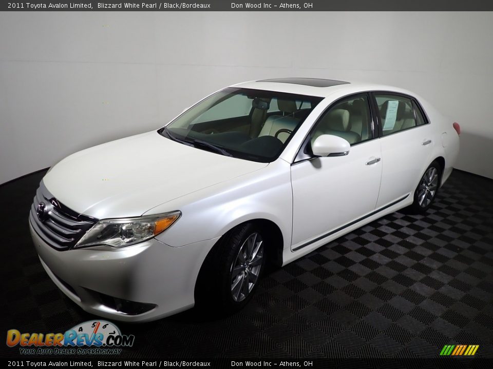 2011 Toyota Avalon Limited Blizzard White Pearl / Black/Bordeaux Photo #7