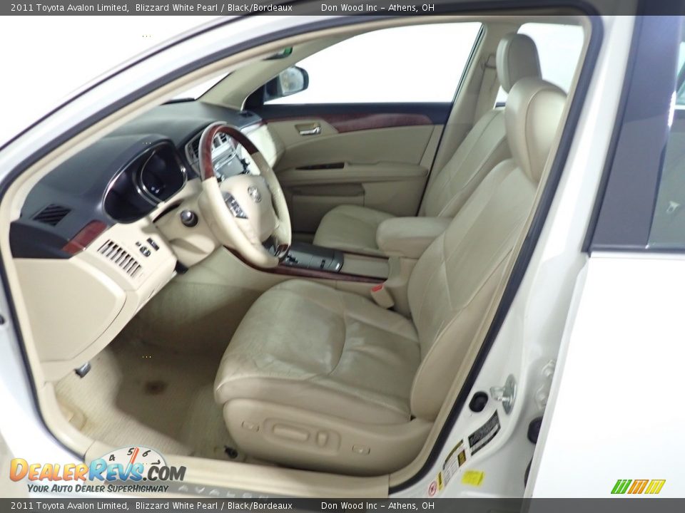 2011 Toyota Avalon Limited Blizzard White Pearl / Black/Bordeaux Photo #20