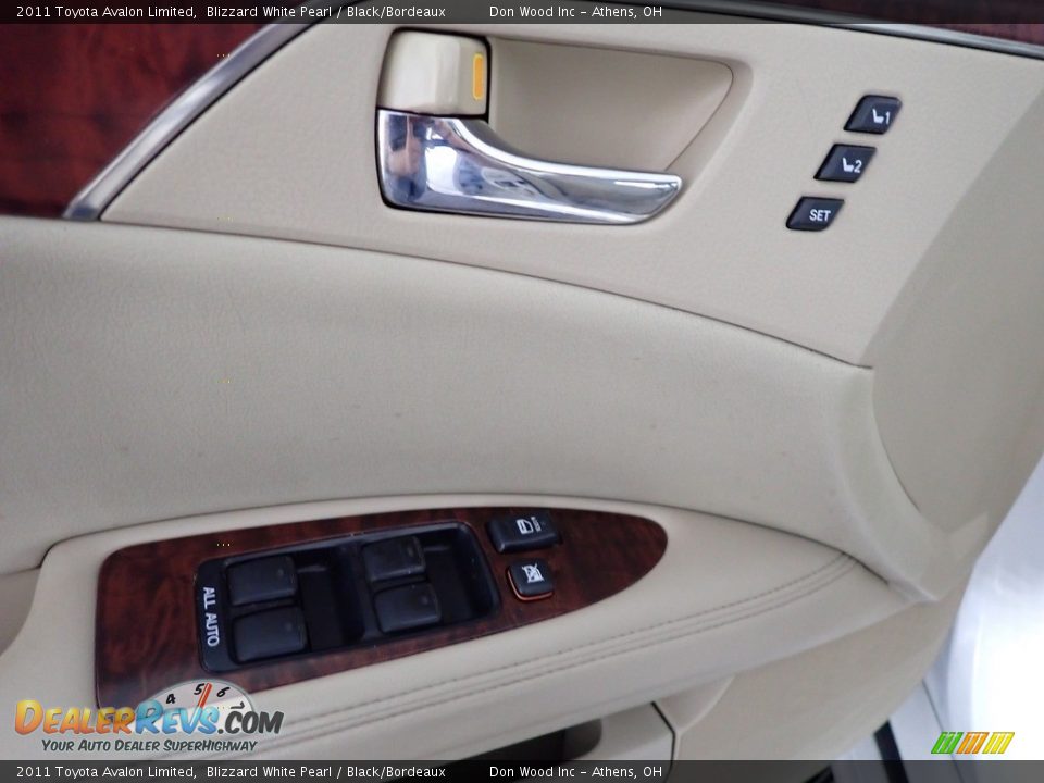 2011 Toyota Avalon Limited Blizzard White Pearl / Black/Bordeaux Photo #21