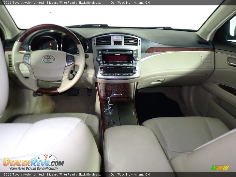 2011 Toyota Avalon Limited Blizzard White Pearl / Black/Bordeaux Photo #23