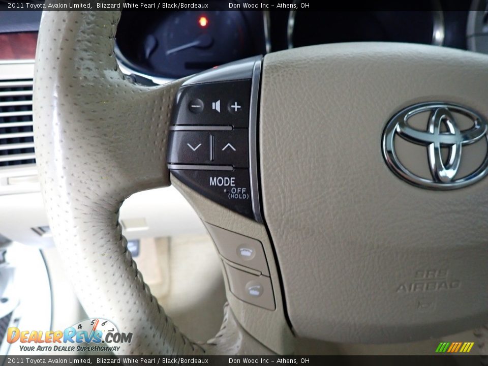 2011 Toyota Avalon Limited Blizzard White Pearl / Black/Bordeaux Photo #27