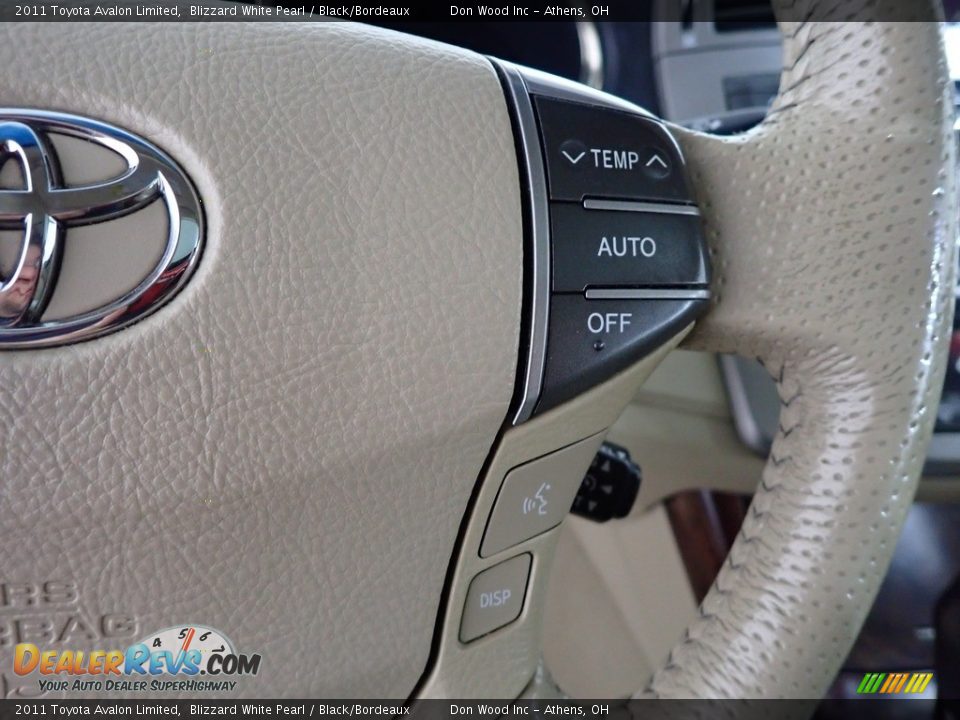 2011 Toyota Avalon Limited Blizzard White Pearl / Black/Bordeaux Photo #28