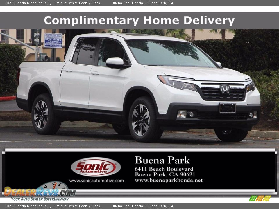 2020 Honda Ridgeline RTL Platinum White Pearl / Black Photo #1