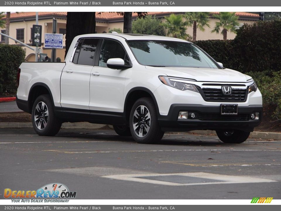 2020 Honda Ridgeline RTL Platinum White Pearl / Black Photo #2