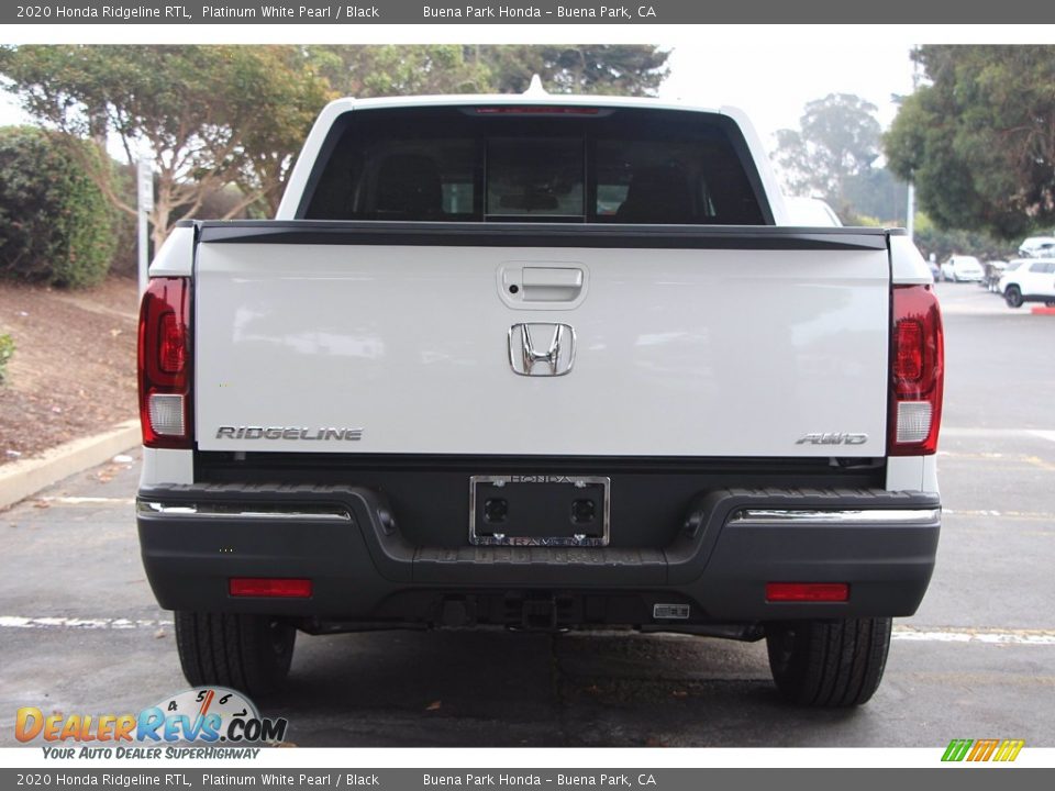 2020 Honda Ridgeline RTL Platinum White Pearl / Black Photo #6