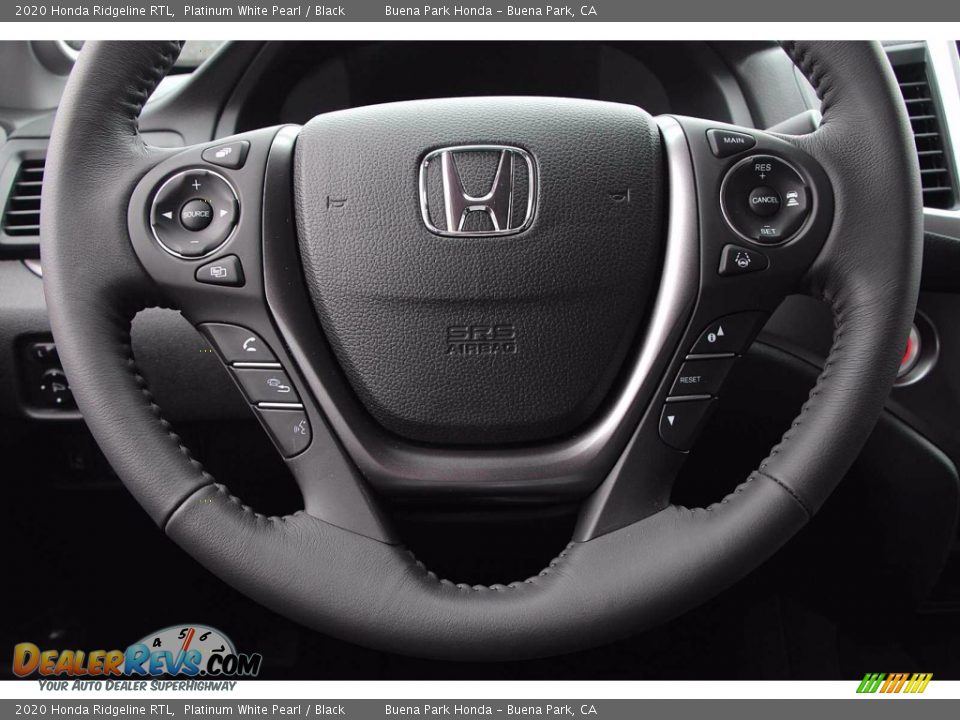 2020 Honda Ridgeline RTL Platinum White Pearl / Black Photo #16