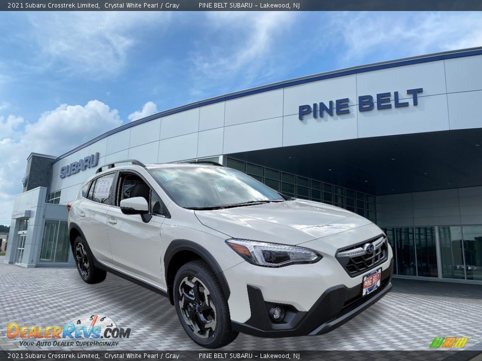 2021 Subaru Crosstrek Limited Crystal White Pearl / Gray Photo #1