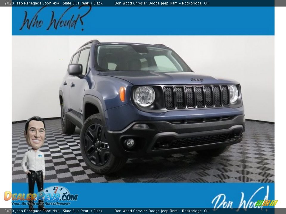 2020 Jeep Renegade Sport 4x4 Slate Blue Pearl / Black Photo #1