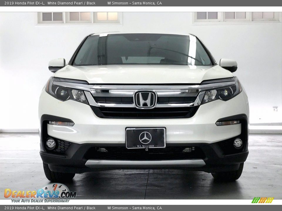 2019 Honda Pilot EX-L White Diamond Pearl / Black Photo #2