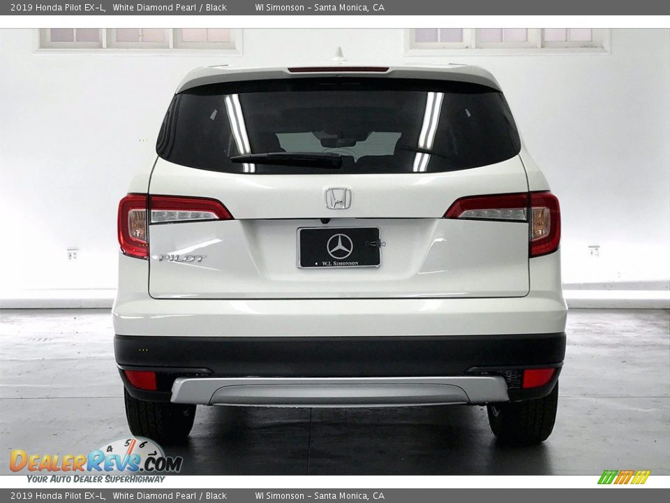 2019 Honda Pilot EX-L White Diamond Pearl / Black Photo #3