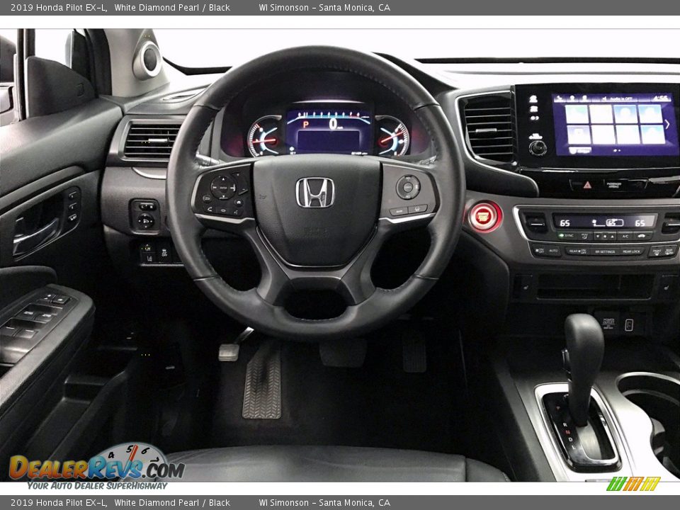 2019 Honda Pilot EX-L White Diamond Pearl / Black Photo #4