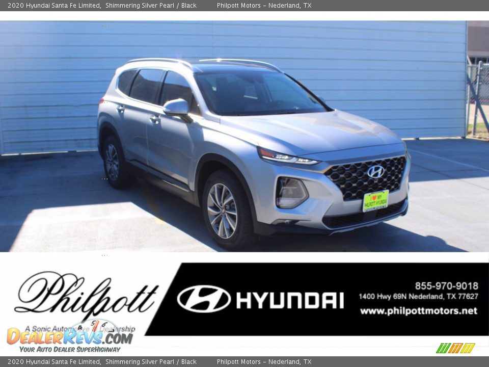 2020 Hyundai Santa Fe Limited Shimmering Silver Pearl / Black Photo #1