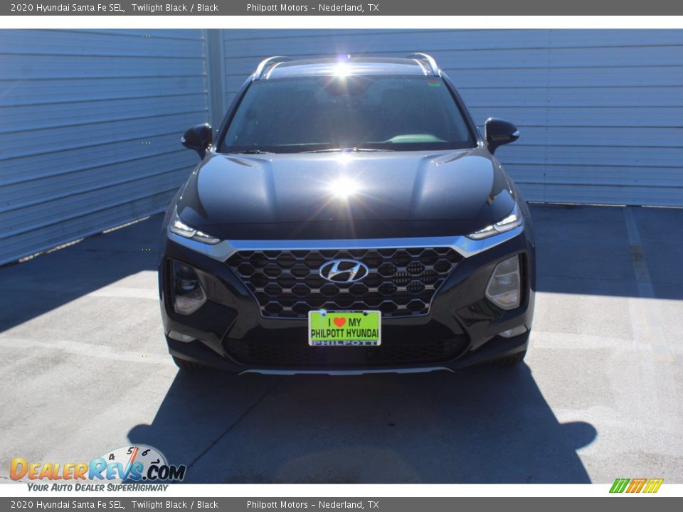 2020 Hyundai Santa Fe SEL Twilight Black / Black Photo #3