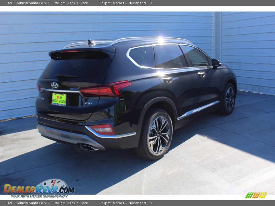 2020 Hyundai Santa Fe SEL Twilight Black / Black Photo #8