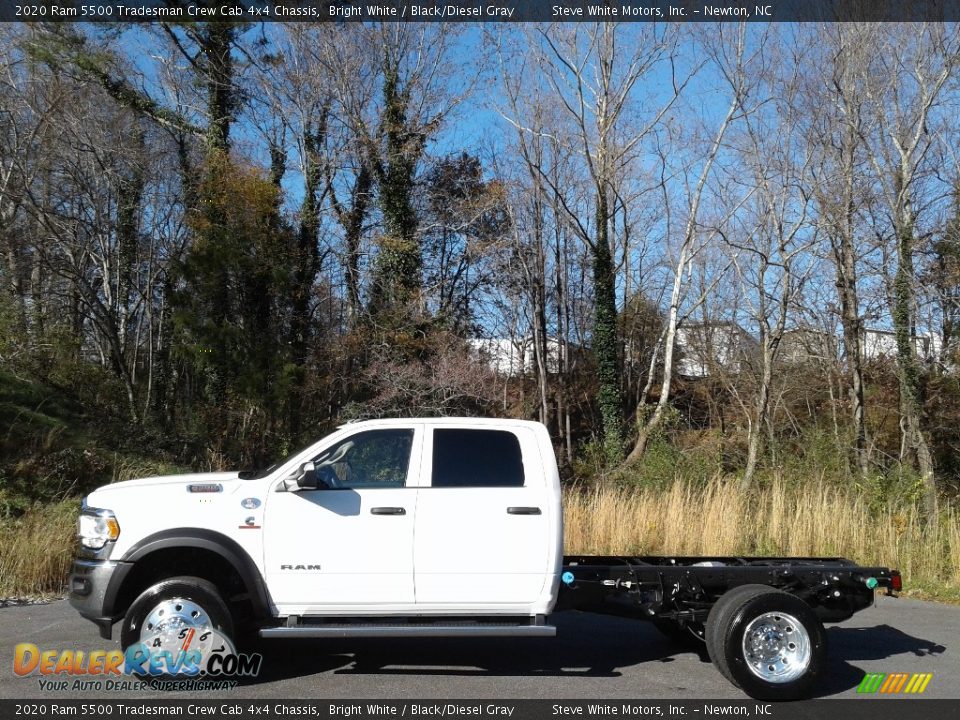 2020 Ram 5500 Tradesman Crew Cab 4x4 Chassis Bright White / Black/Diesel Gray Photo #1