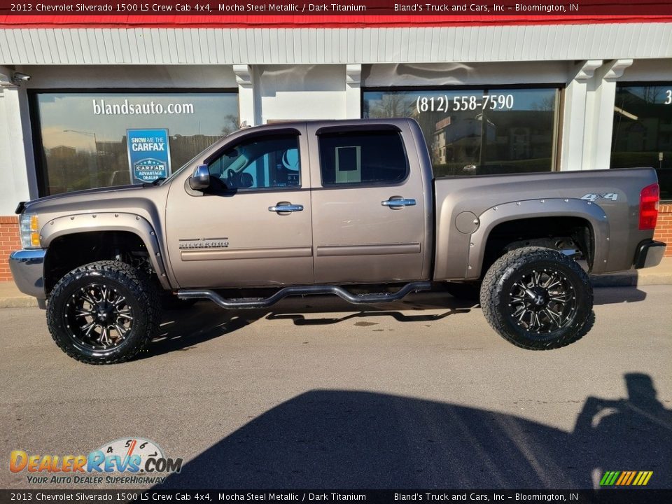 2013 Chevrolet Silverado 1500 LS Crew Cab 4x4 Mocha Steel Metallic / Dark Titanium Photo #1