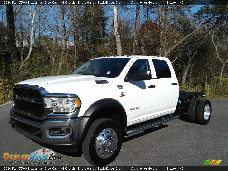 2020 Ram 5500 Tradesman Crew Cab 4x4 Chassis Bright White / Black/Diesel Gray Photo #2