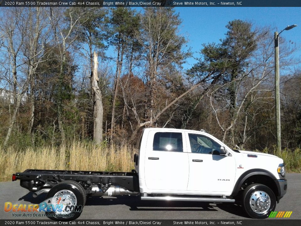 2020 Ram 5500 Tradesman Crew Cab 4x4 Chassis Bright White / Black/Diesel Gray Photo #5