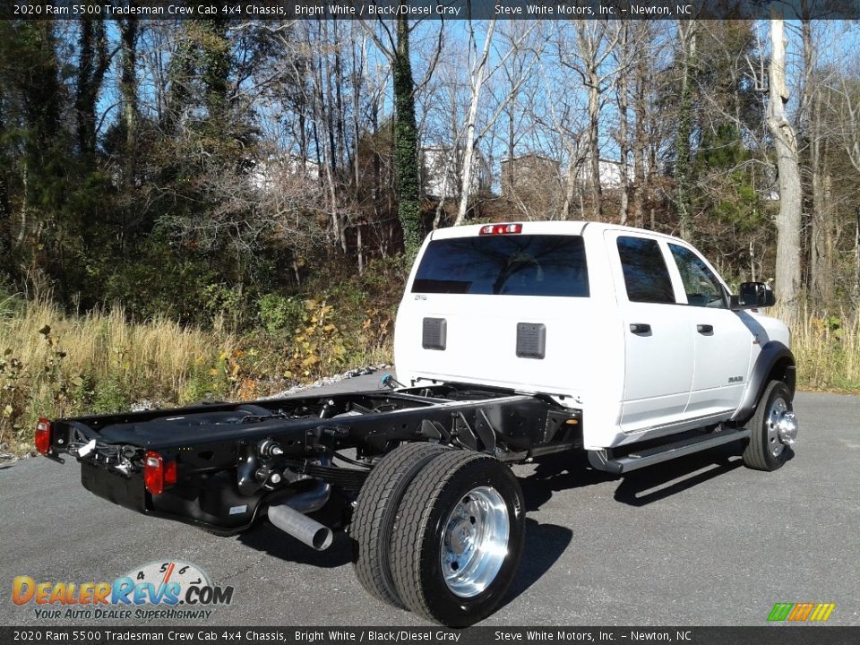 2020 Ram 5500 Tradesman Crew Cab 4x4 Chassis Bright White / Black/Diesel Gray Photo #6