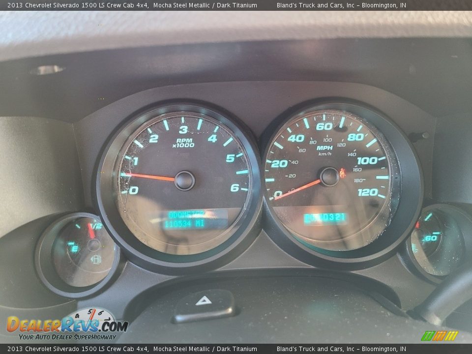 2013 Chevrolet Silverado 1500 LS Crew Cab 4x4 Mocha Steel Metallic / Dark Titanium Photo #15