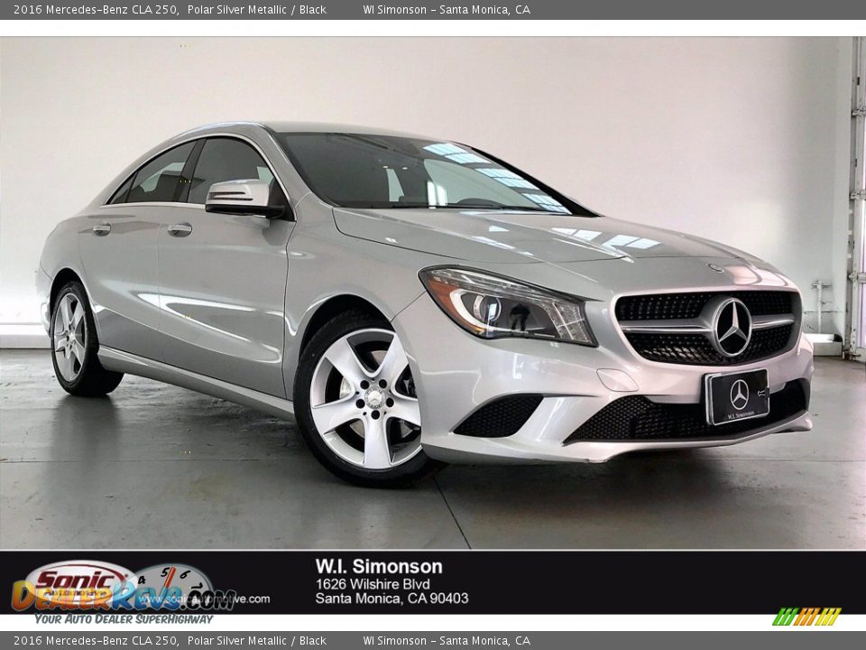 2016 Mercedes-Benz CLA 250 Polar Silver Metallic / Black Photo #1