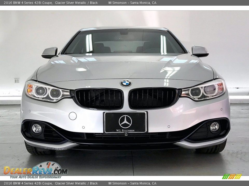 2016 BMW 4 Series 428i Coupe Glacier Silver Metallic / Black Photo #2