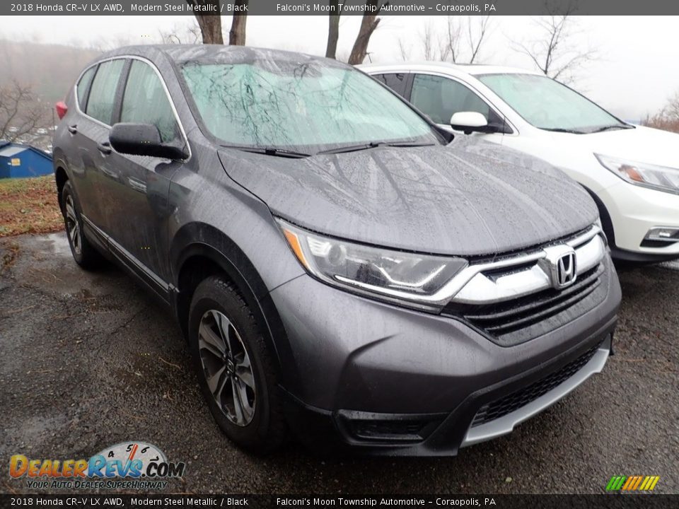 2018 Honda CR-V LX AWD Modern Steel Metallic / Black Photo #4