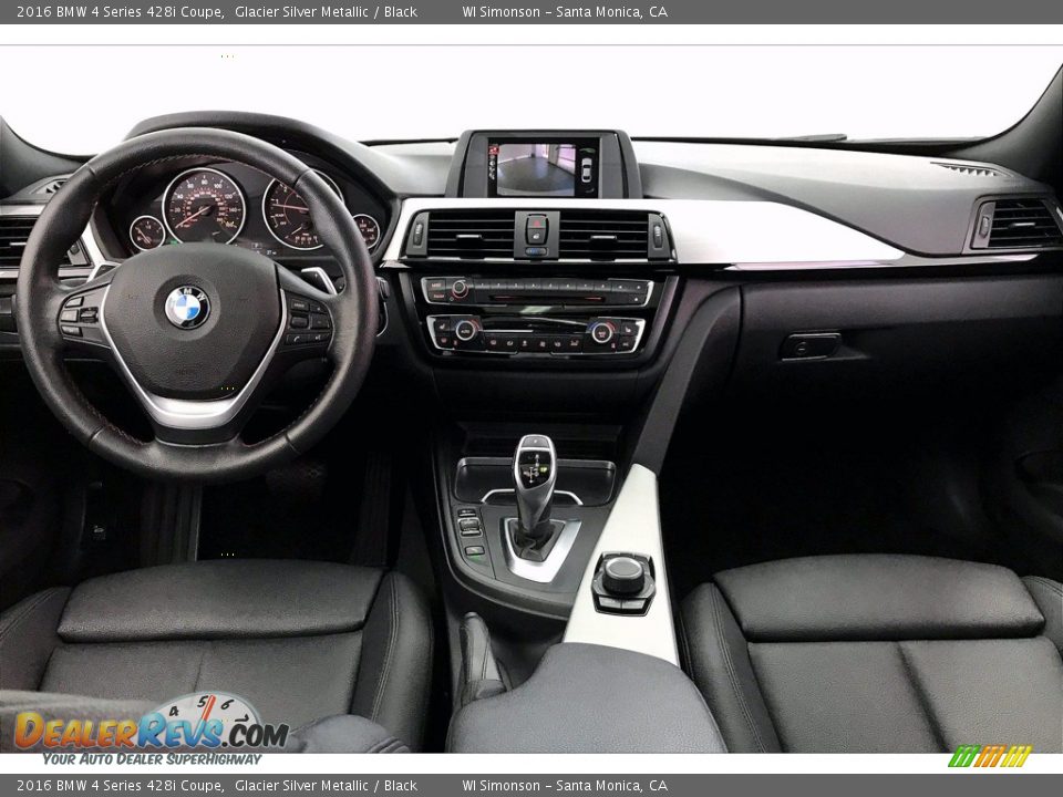2016 BMW 4 Series 428i Coupe Glacier Silver Metallic / Black Photo #15