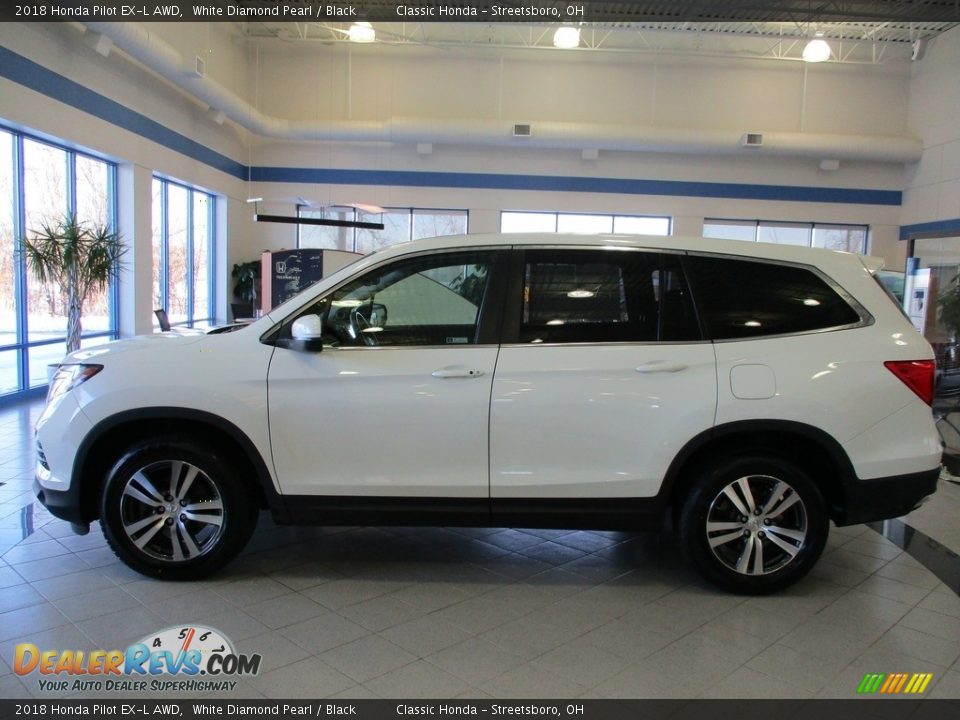 2018 Honda Pilot EX-L AWD White Diamond Pearl / Black Photo #10