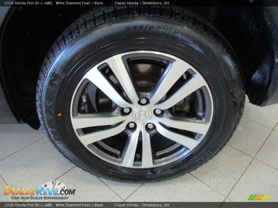 2018 Honda Pilot EX-L AWD White Diamond Pearl / Black Photo #11