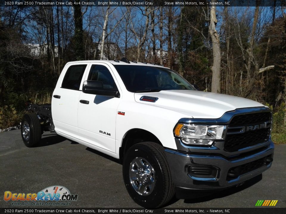 2020 Ram 2500 Tradesman Crew Cab 4x4 Chassis Bright White / Black/Diesel Gray Photo #4