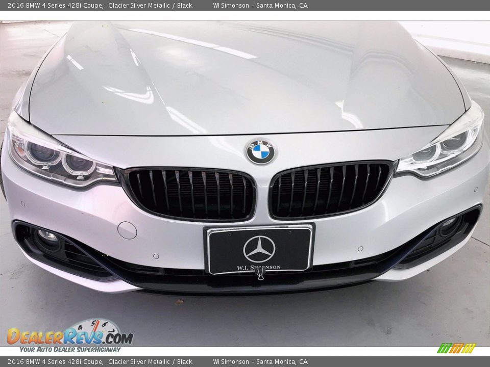 2016 BMW 4 Series 428i Coupe Glacier Silver Metallic / Black Photo #30