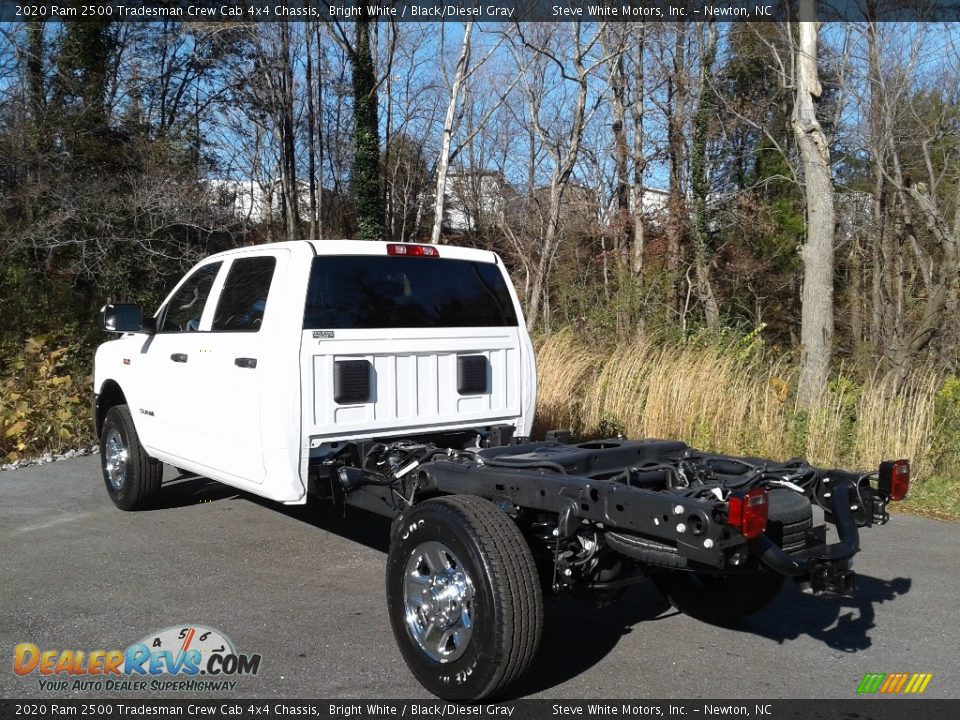 2020 Ram 2500 Tradesman Crew Cab 4x4 Chassis Bright White / Black/Diesel Gray Photo #8