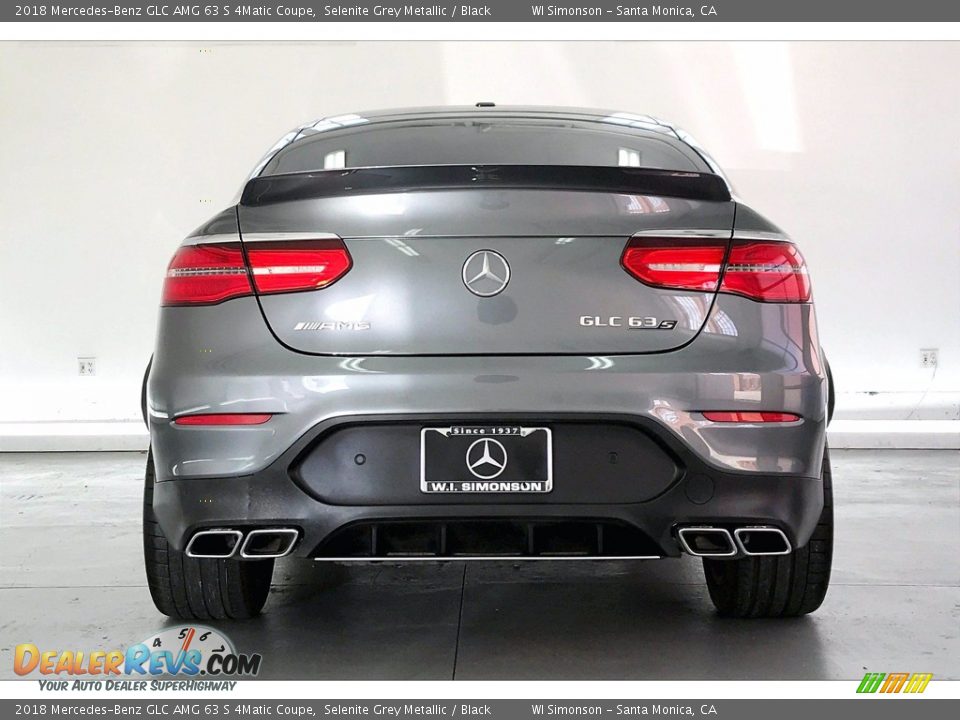 2018 Mercedes-Benz GLC AMG 63 S 4Matic Coupe Selenite Grey Metallic / Black Photo #3