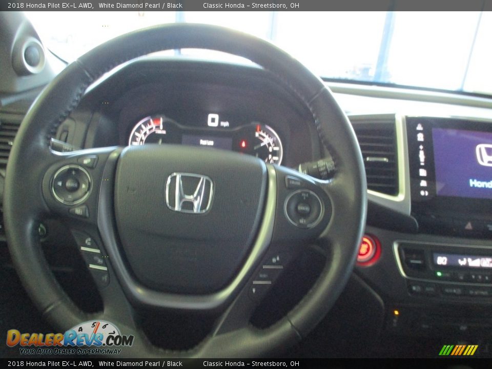 2018 Honda Pilot EX-L AWD White Diamond Pearl / Black Photo #34