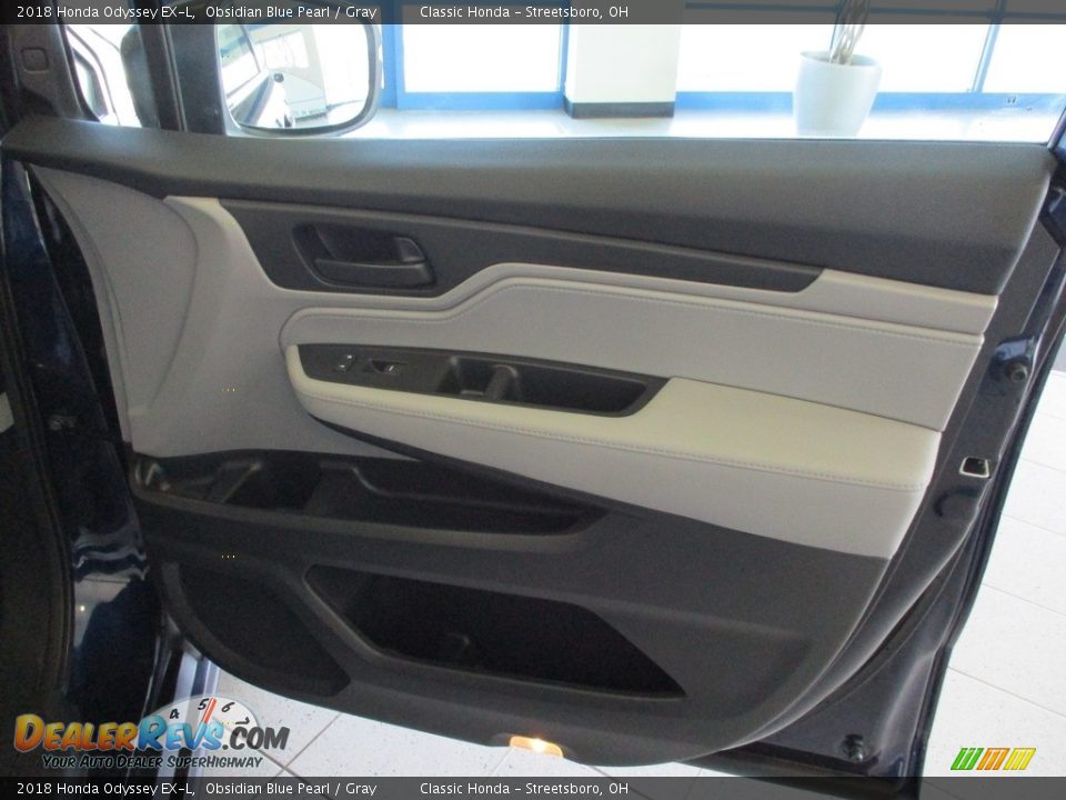 2018 Honda Odyssey EX-L Obsidian Blue Pearl / Gray Photo #13