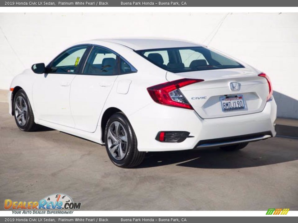 2019 Honda Civic LX Sedan Platinum White Pearl / Black Photo #2