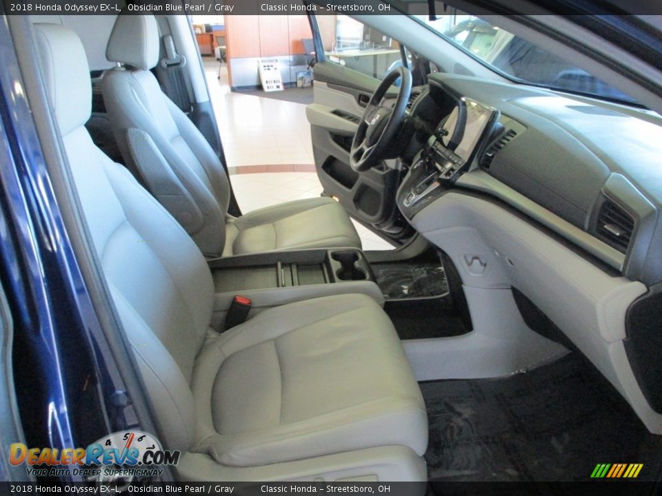 2018 Honda Odyssey EX-L Obsidian Blue Pearl / Gray Photo #15