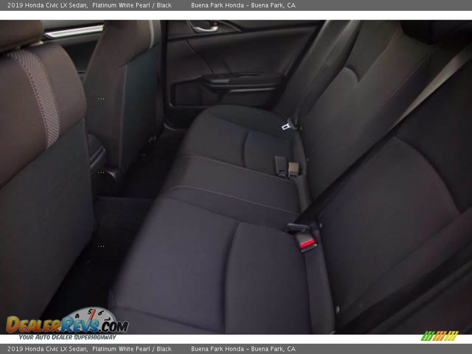 2019 Honda Civic LX Sedan Platinum White Pearl / Black Photo #4
